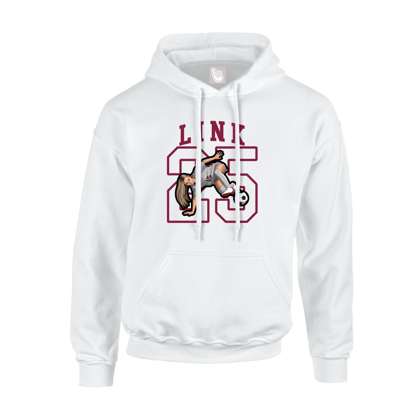 Hoodie — Shirsey in White