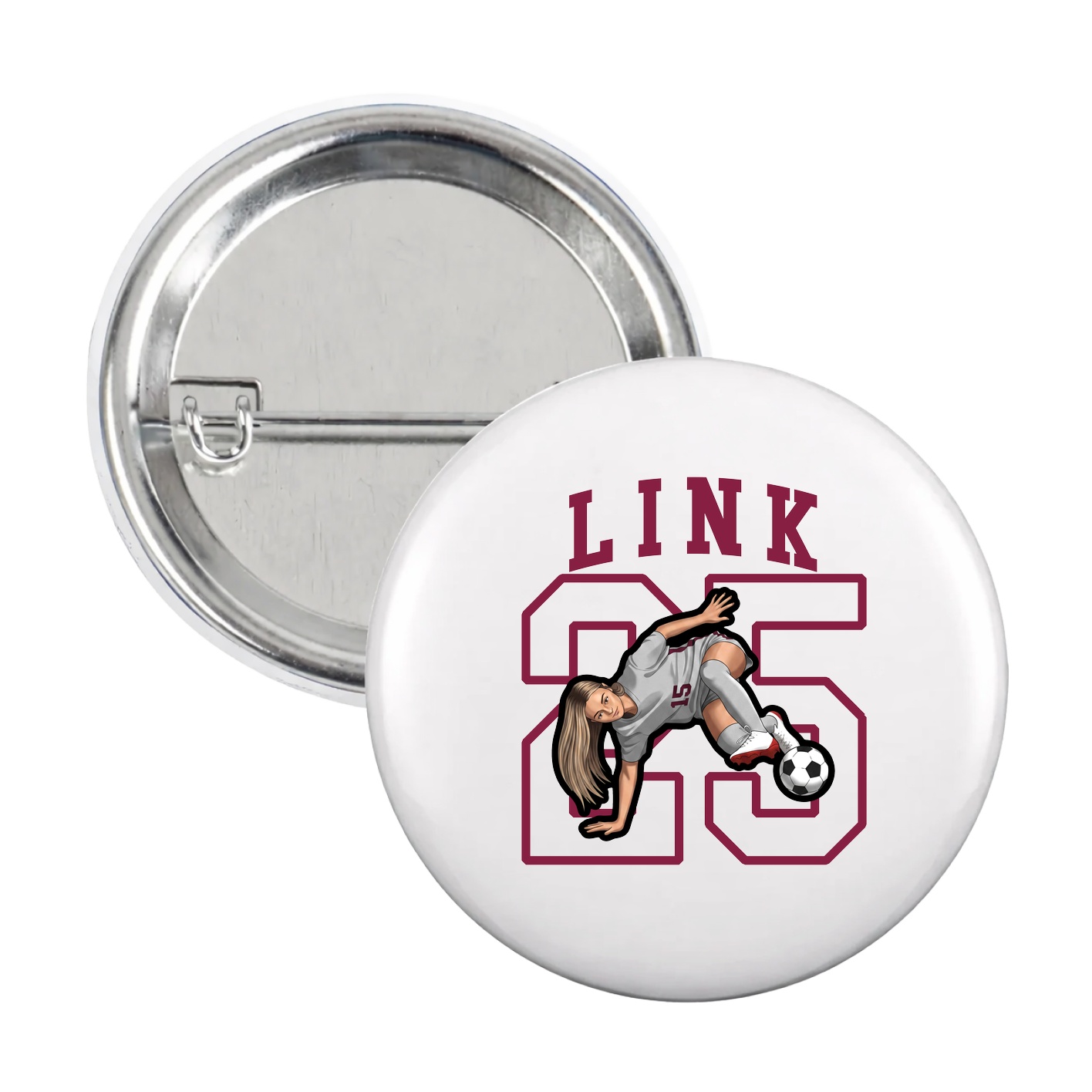 Game Day Button — Shirsey in White