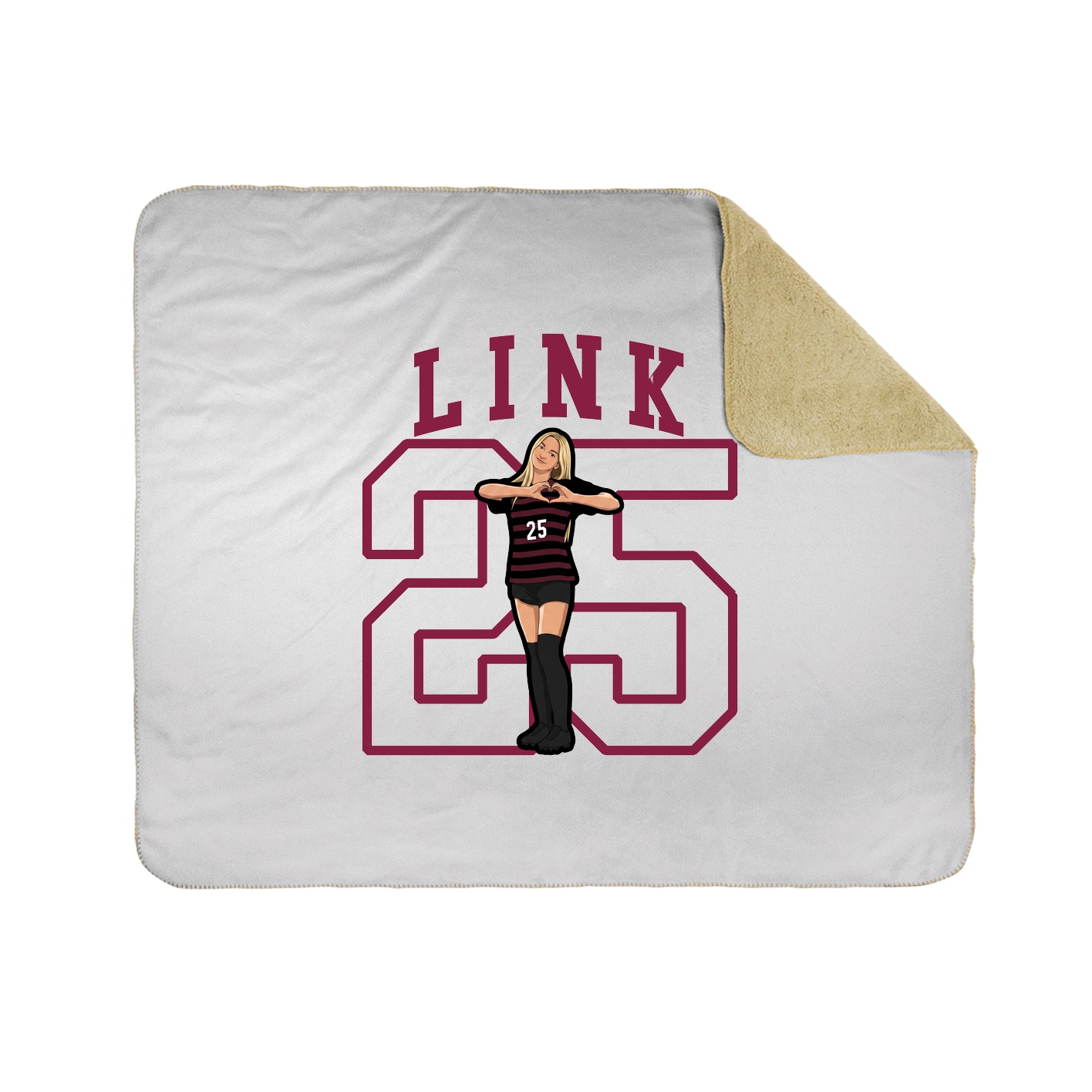 Throw Blanket — Shirsey in White