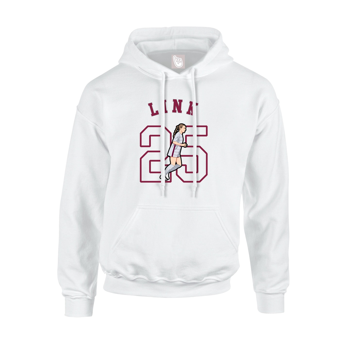 Youth Hoodie — Shirsey Arch in White