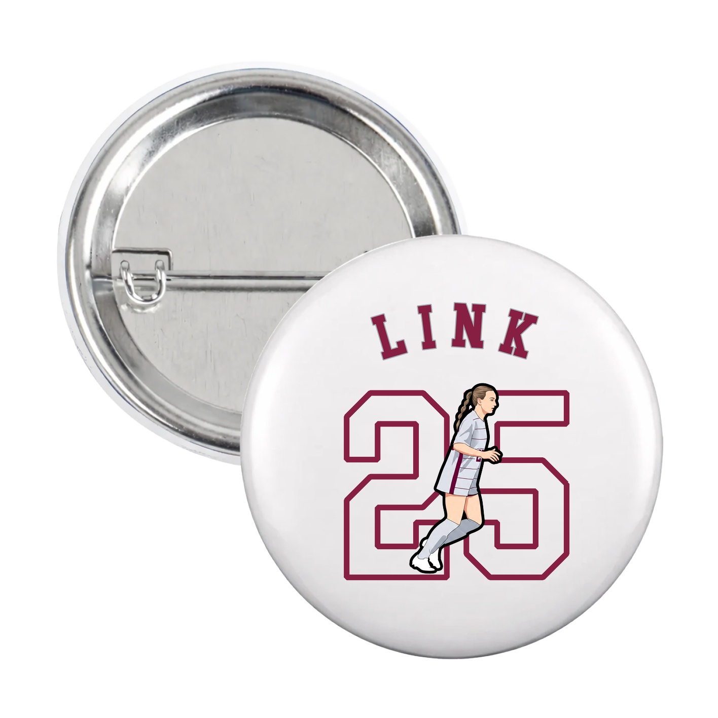 Game Day Button — Shirsey Arch in White