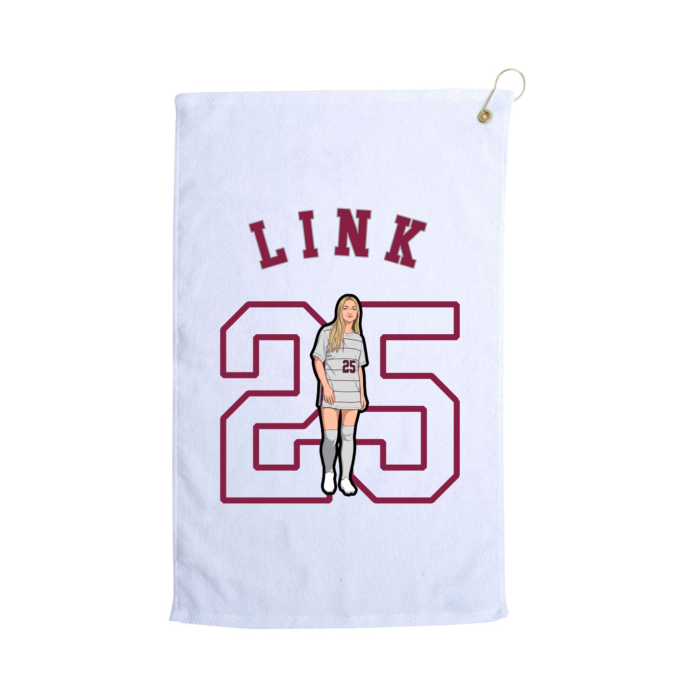 Golf Towel — Shirsey Arch in White
