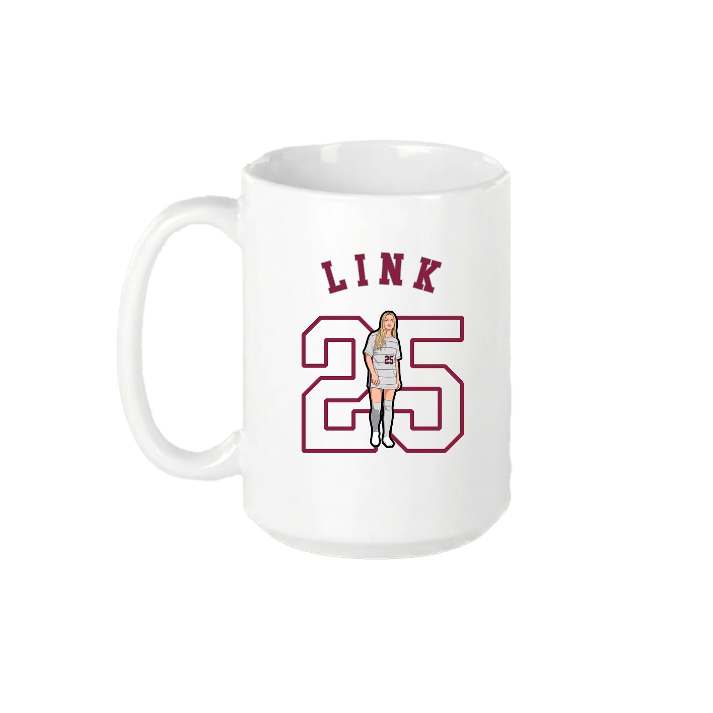 15oz Coffee Mug — Shirsey Arch in White
