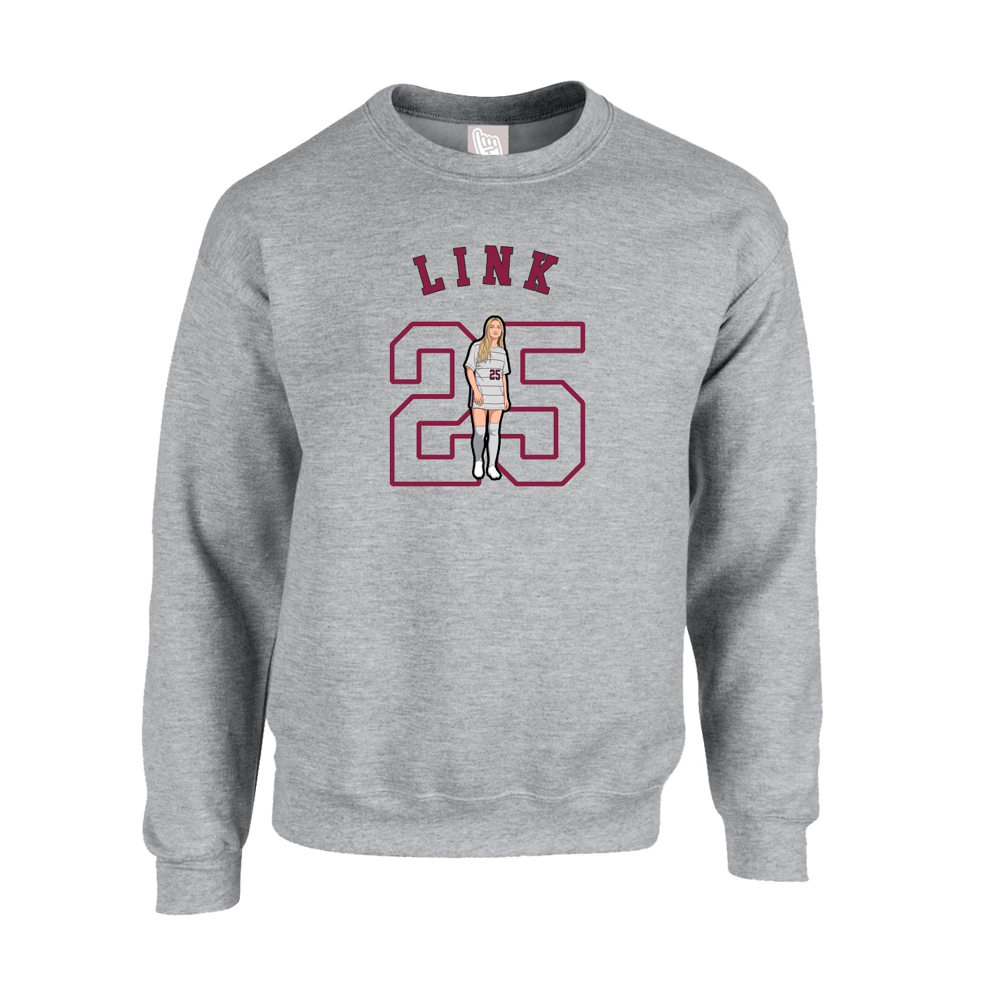 Fleece Crew — Shirsey Arch in Grey