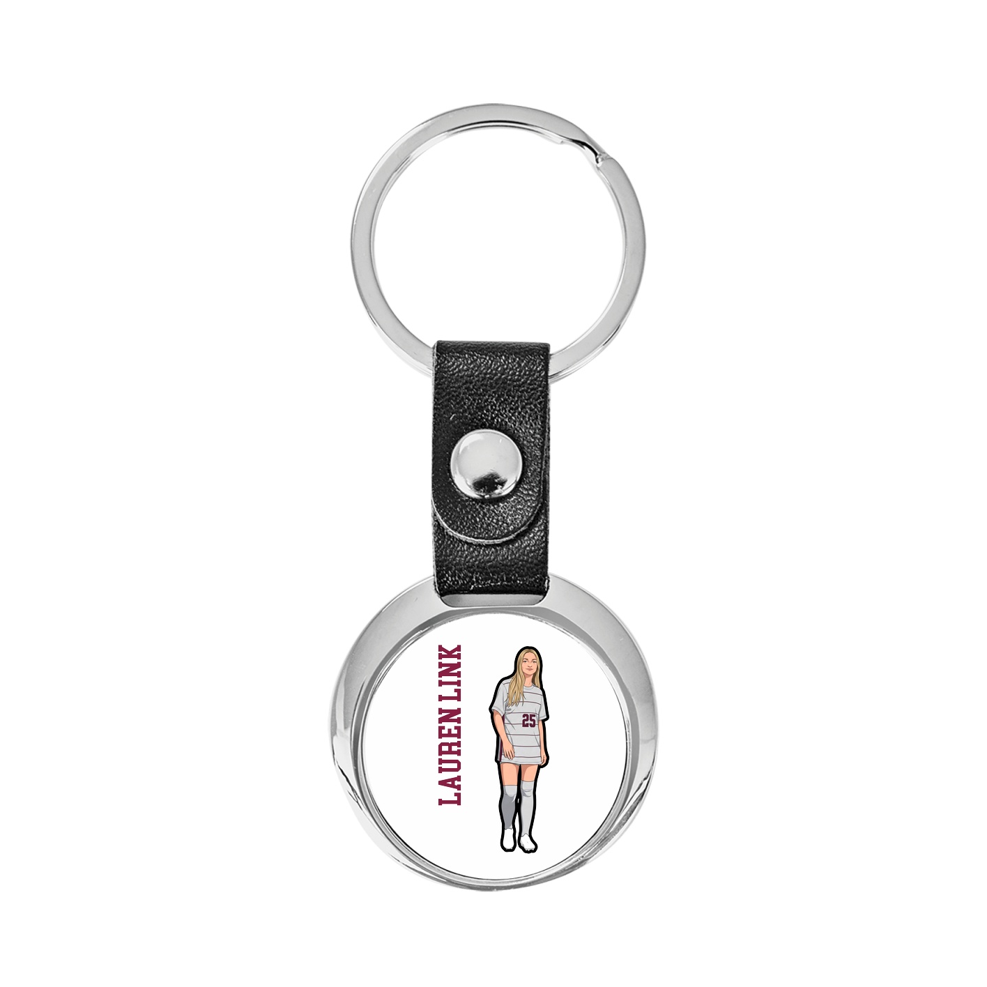 Key Chain — Name Vertical in Classic