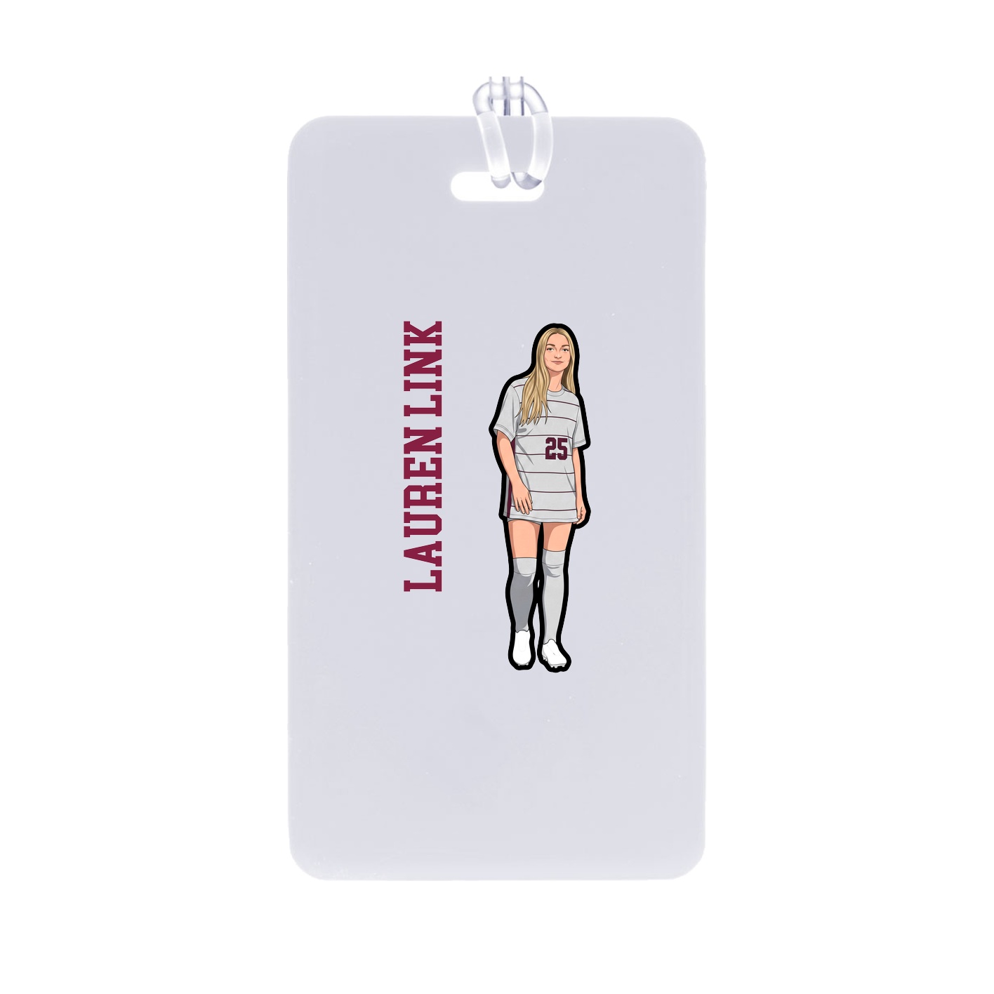 Bag Tag — Name Vertical in Classic
