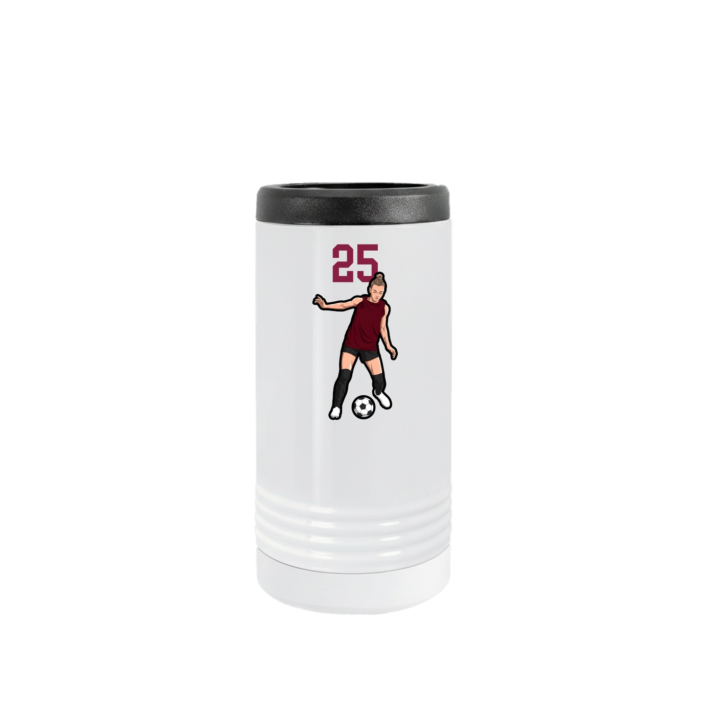 Slim Beverage Holder — Number Top in White