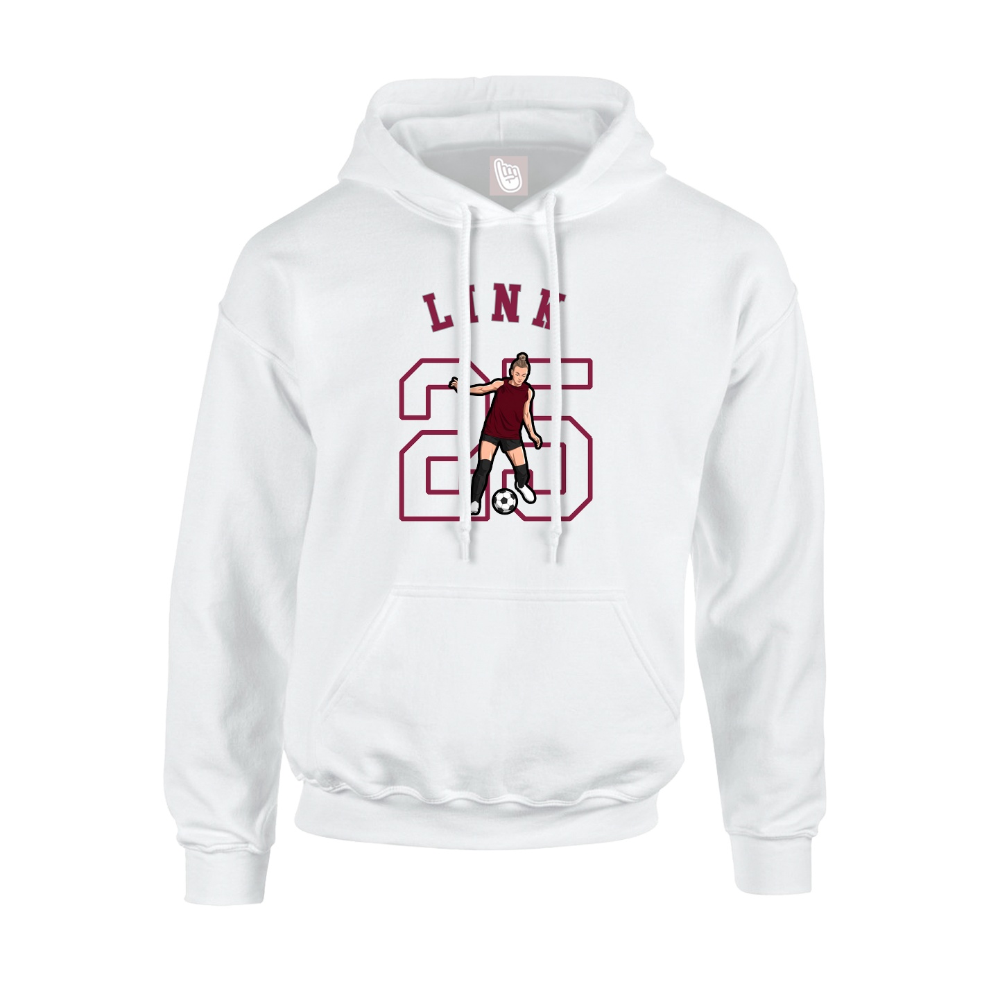 Hoodie — Shirsey Arch in White