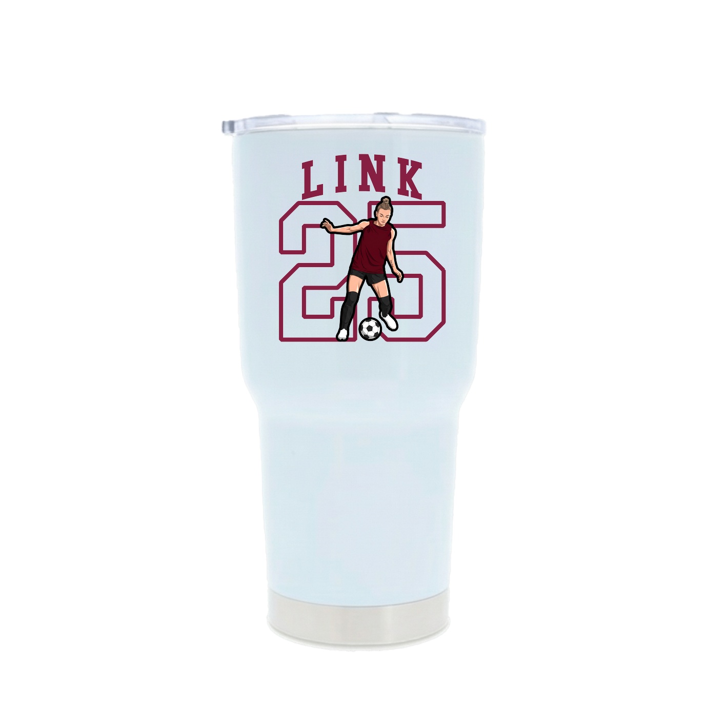 30oz Stainless Steel Tumbler — Shirsey in White