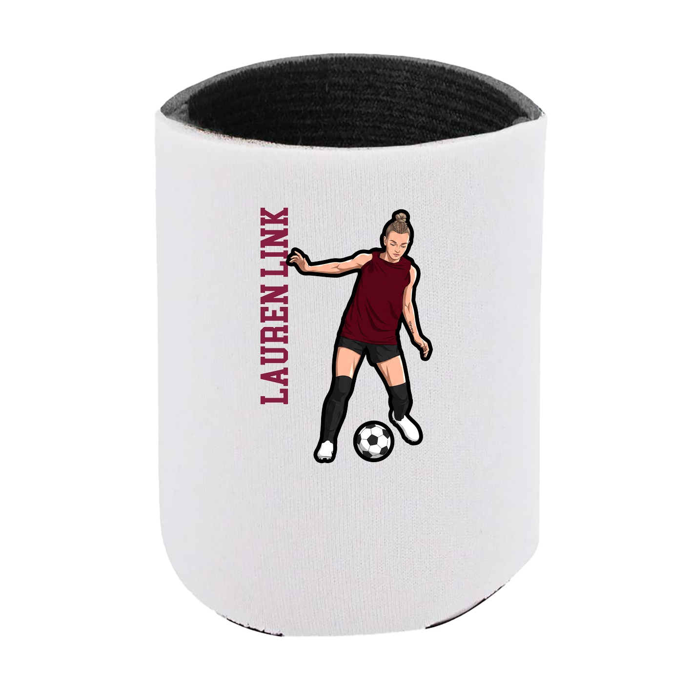 Can Holder — Name Vertical in White