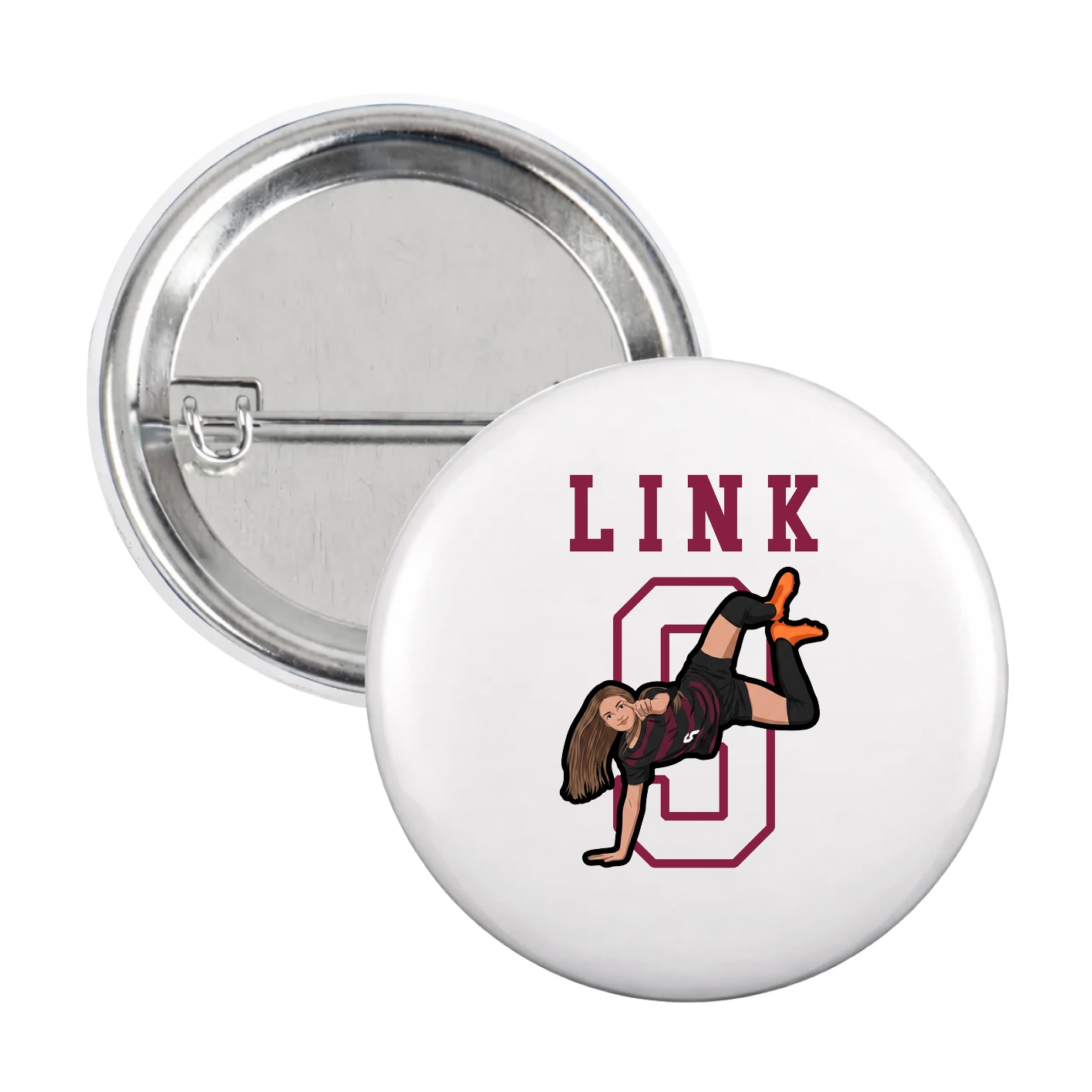 Game Day Button — Shirsey in White