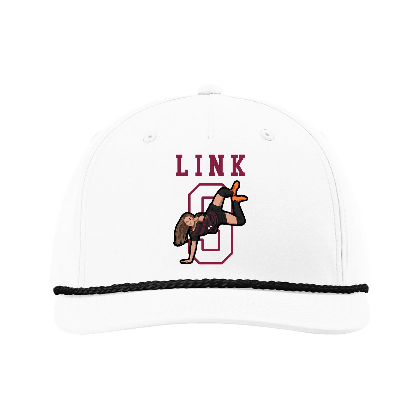 Five-Panel Classic Rope Cap — Shirsey in White