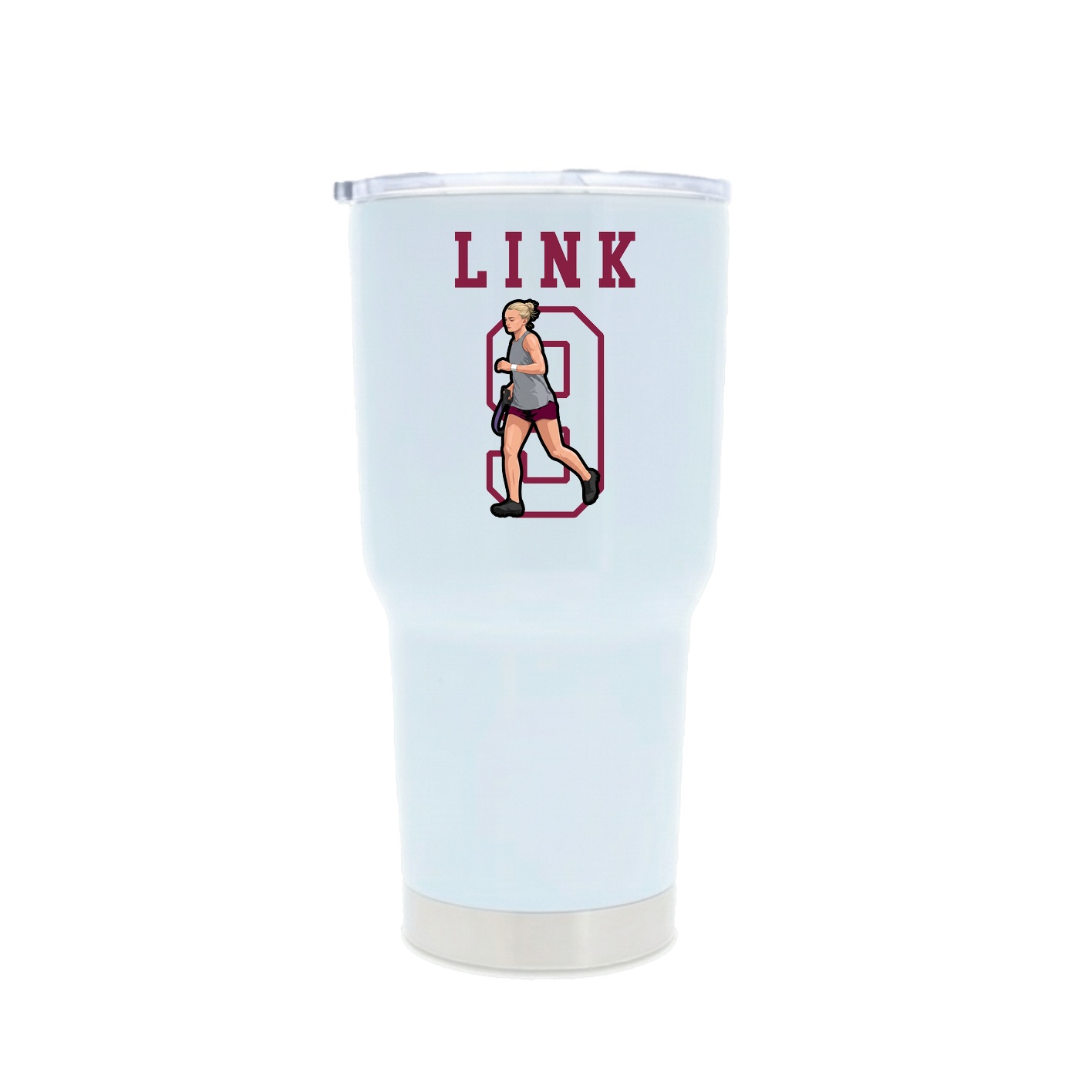30oz Stainless Steel Tumbler — Shirsey in White