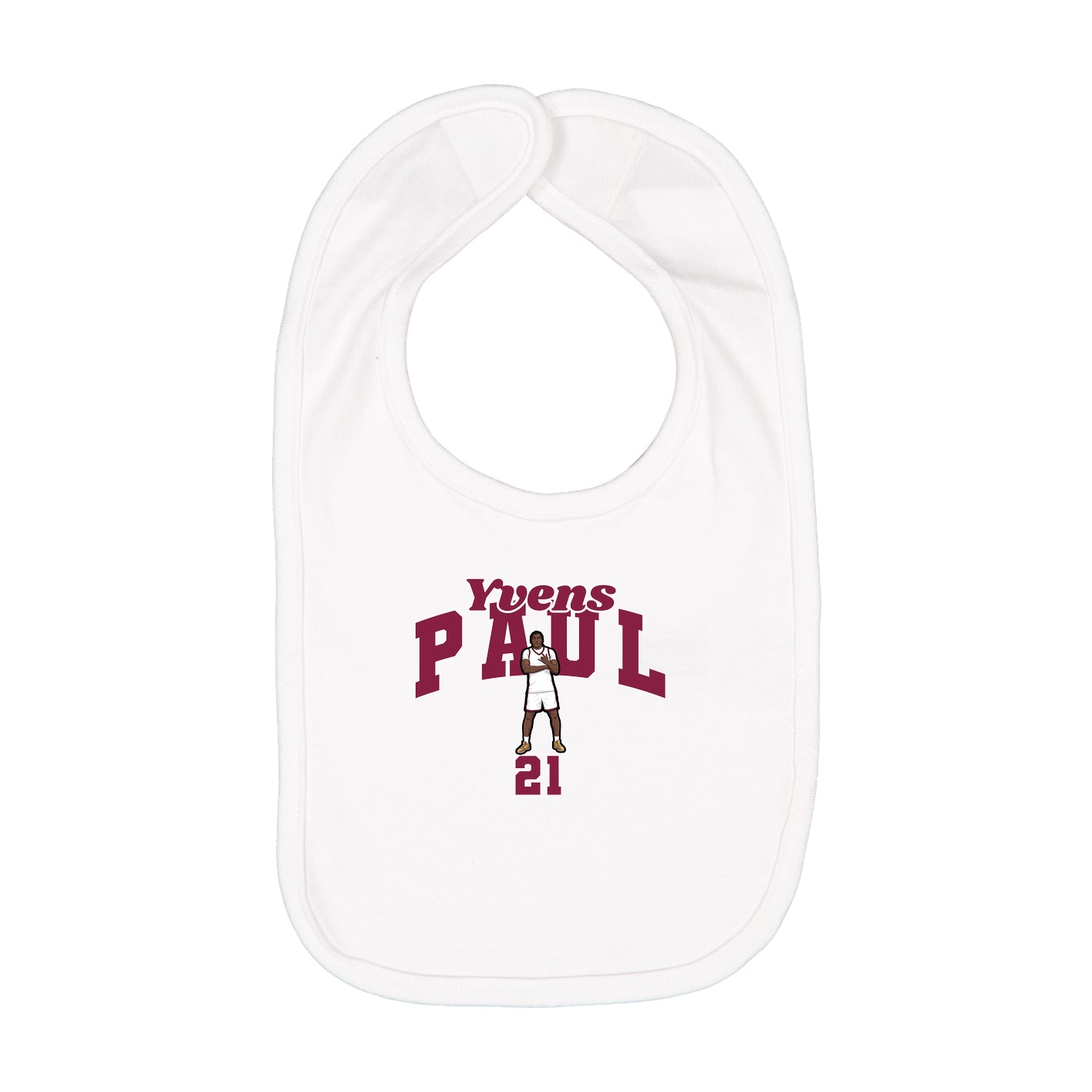 Infant Bib — Signature Arch in White