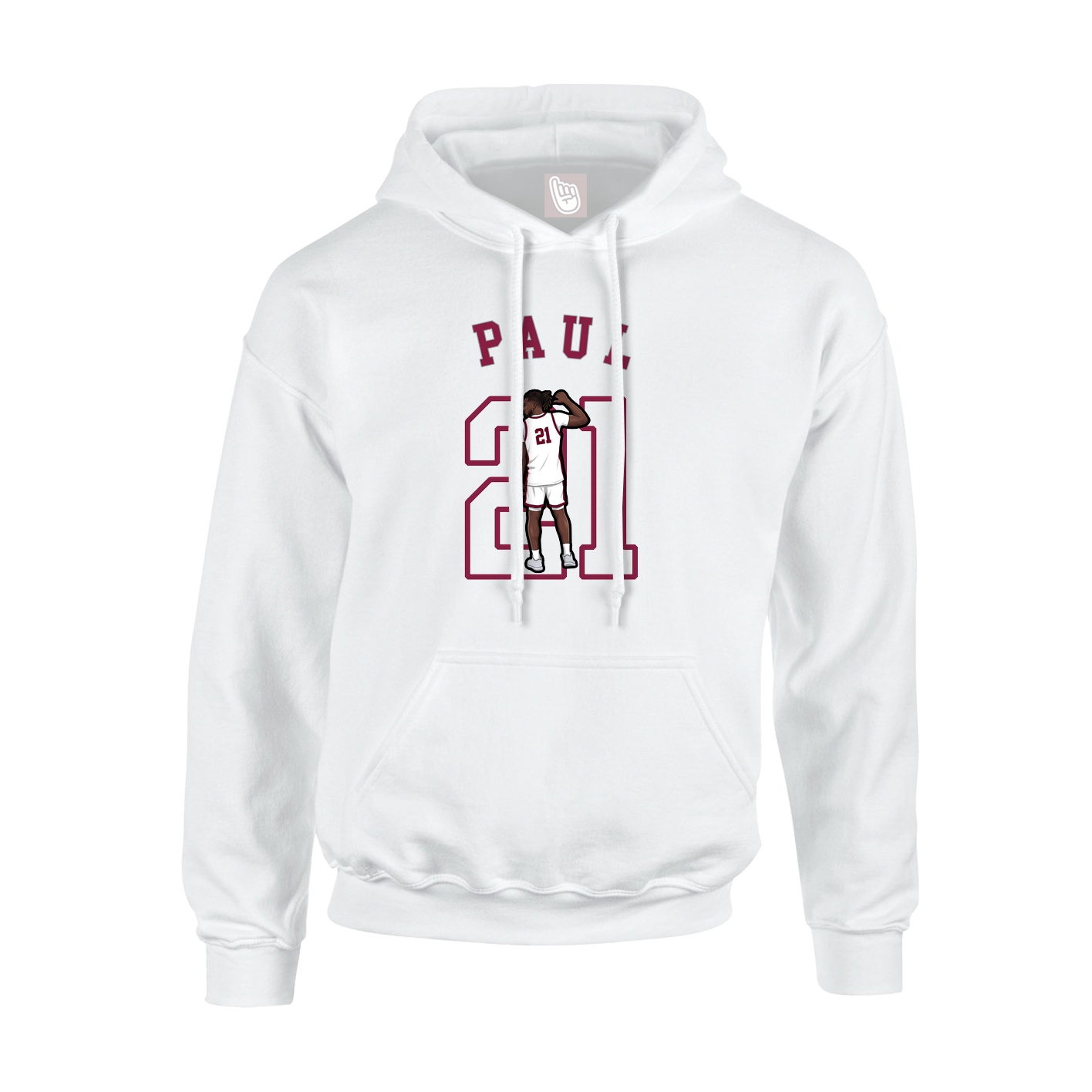 Youth Hoodie — Shirsey Arch in White