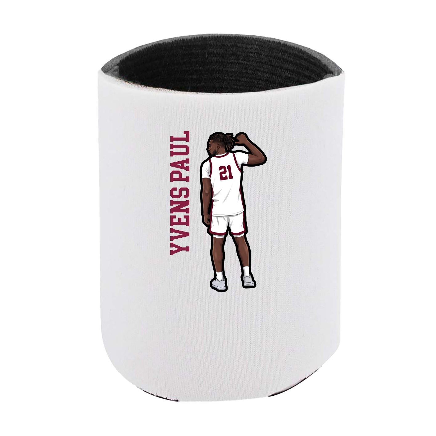 Can Holder — Name Vertical in White
