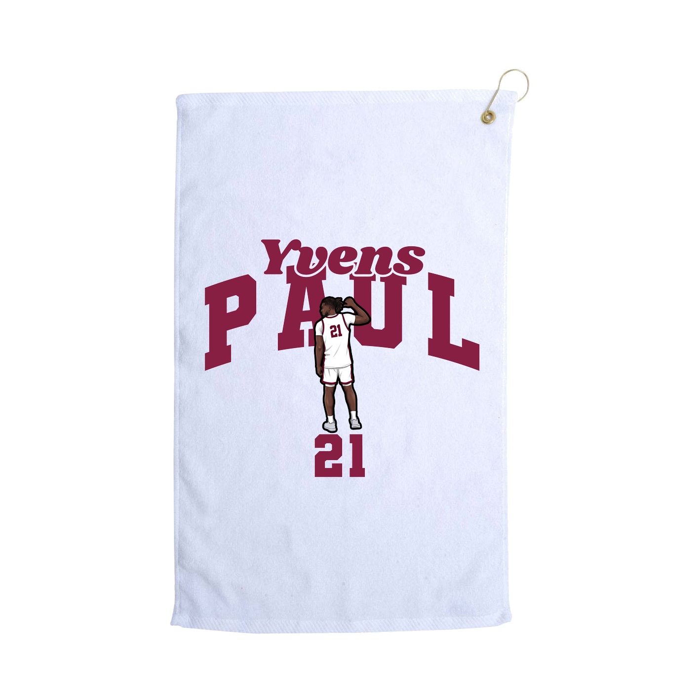Golf Towel — Signature Arch in White