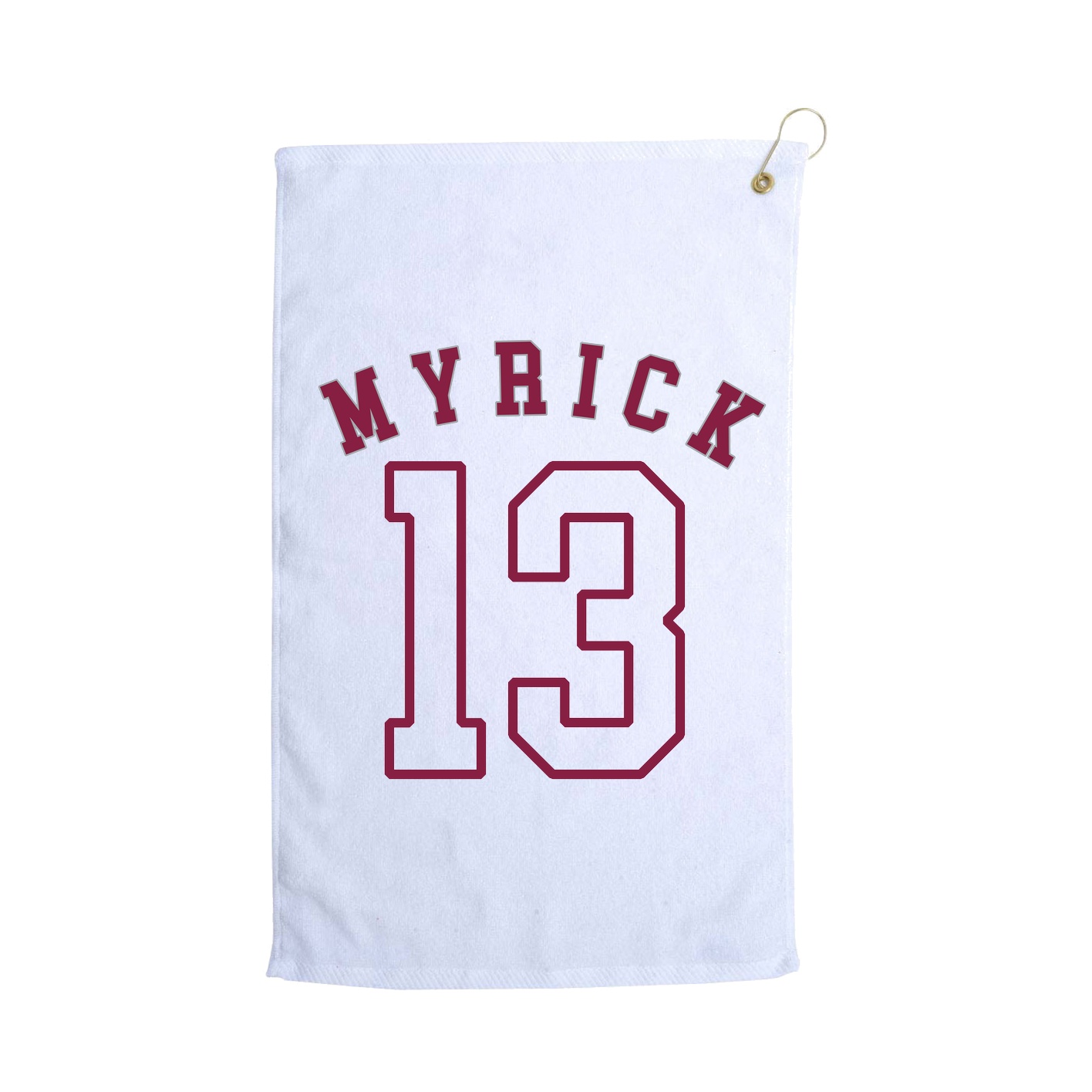 Golf Towel — Shirsey Arch in White