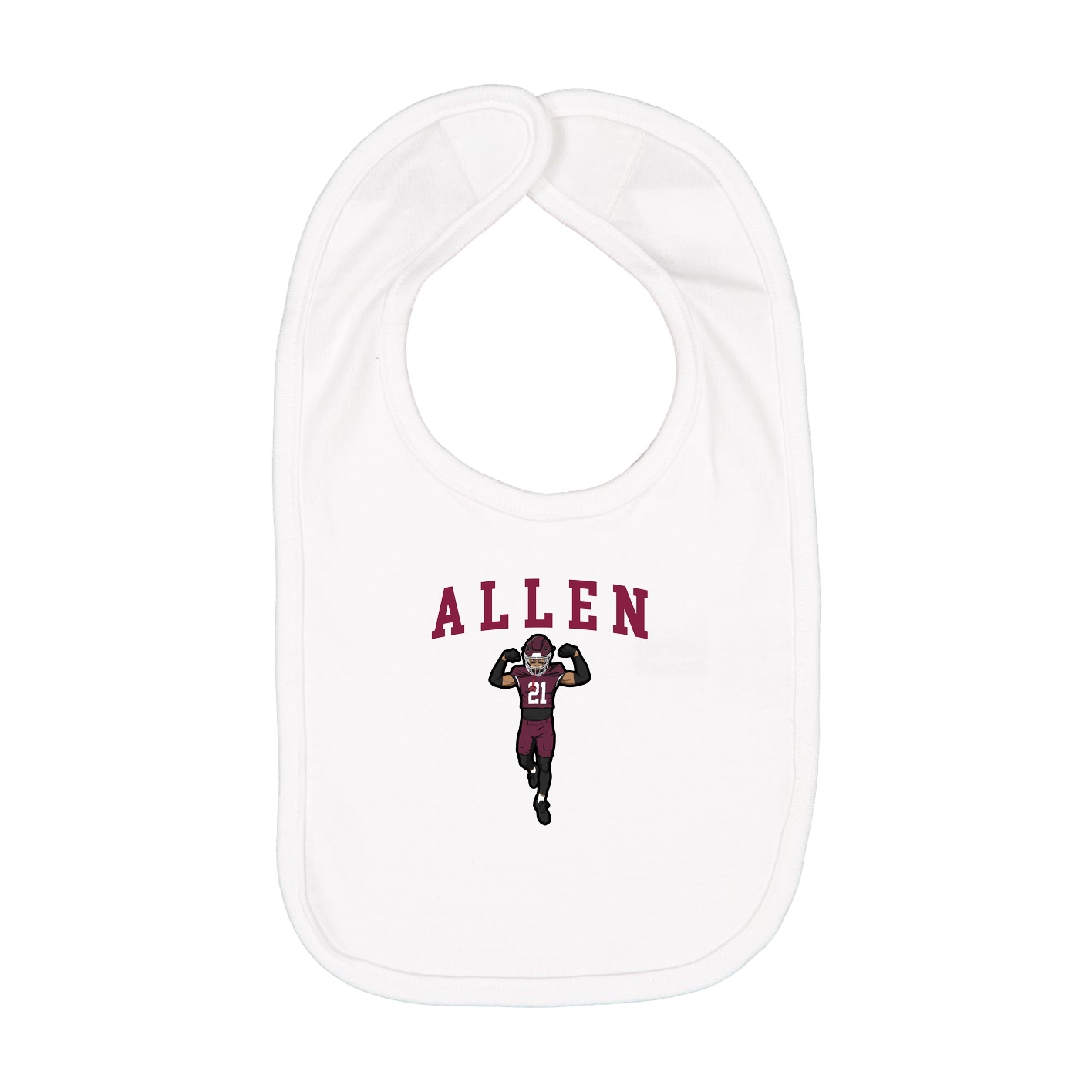 Infant Bib — Shirsey in White