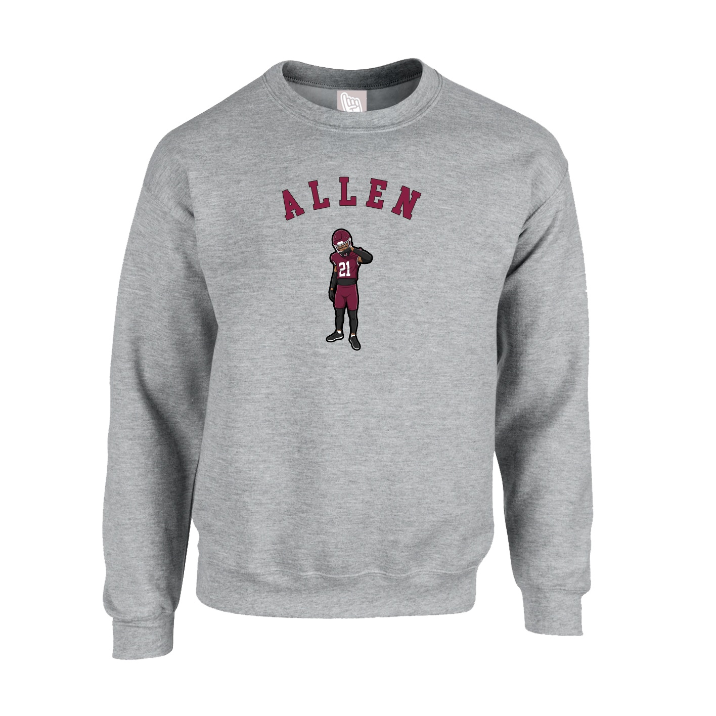 Fleece Crew — Shirsey Arch in Grey
