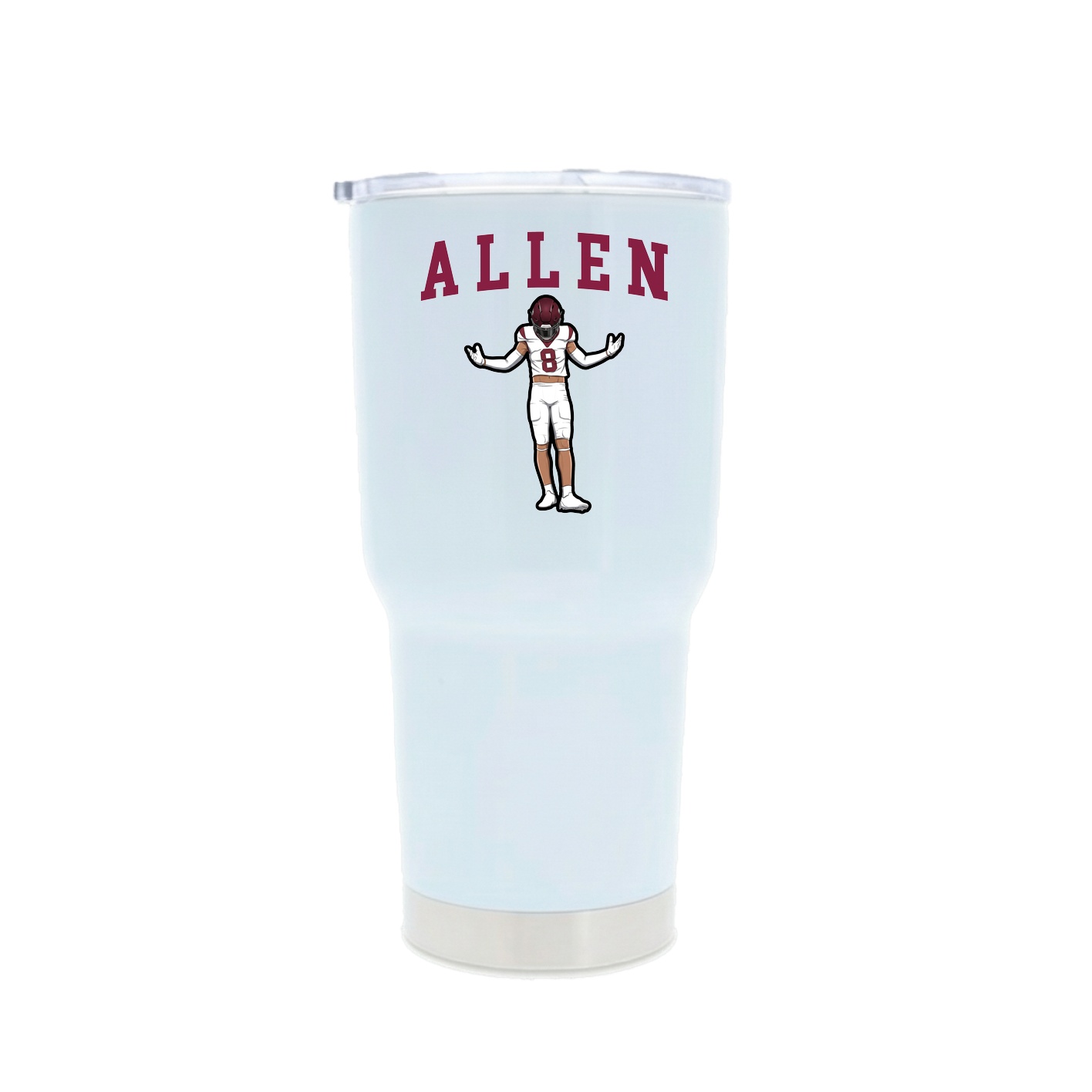 30oz Stainless Steel Tumbler — Shirsey in White