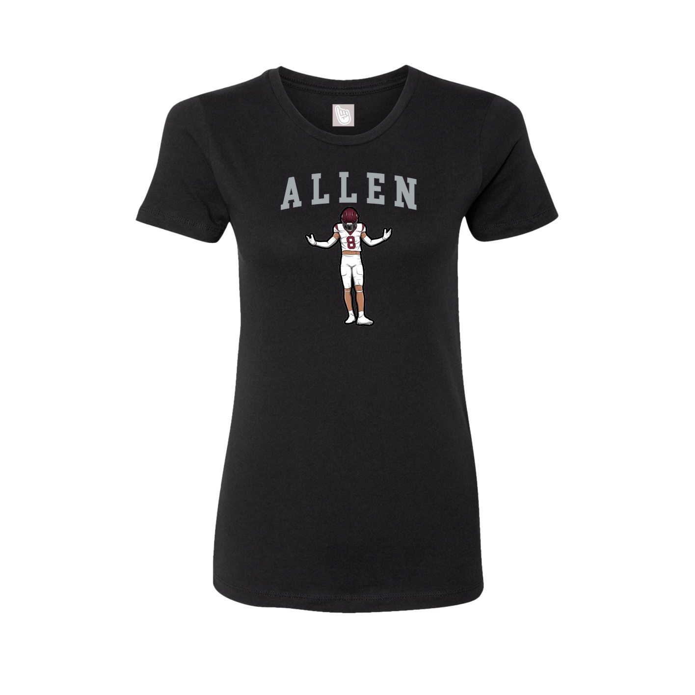 Fitted Women's Tee — Shirsey in Black