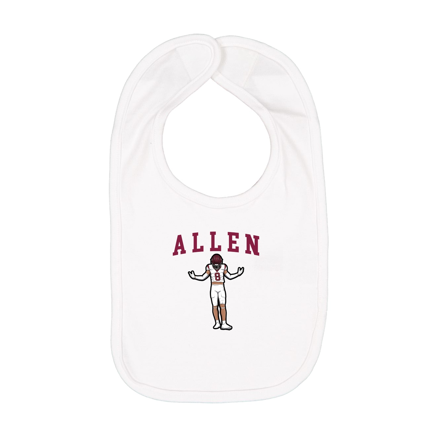 Infant Bib — Shirsey in White