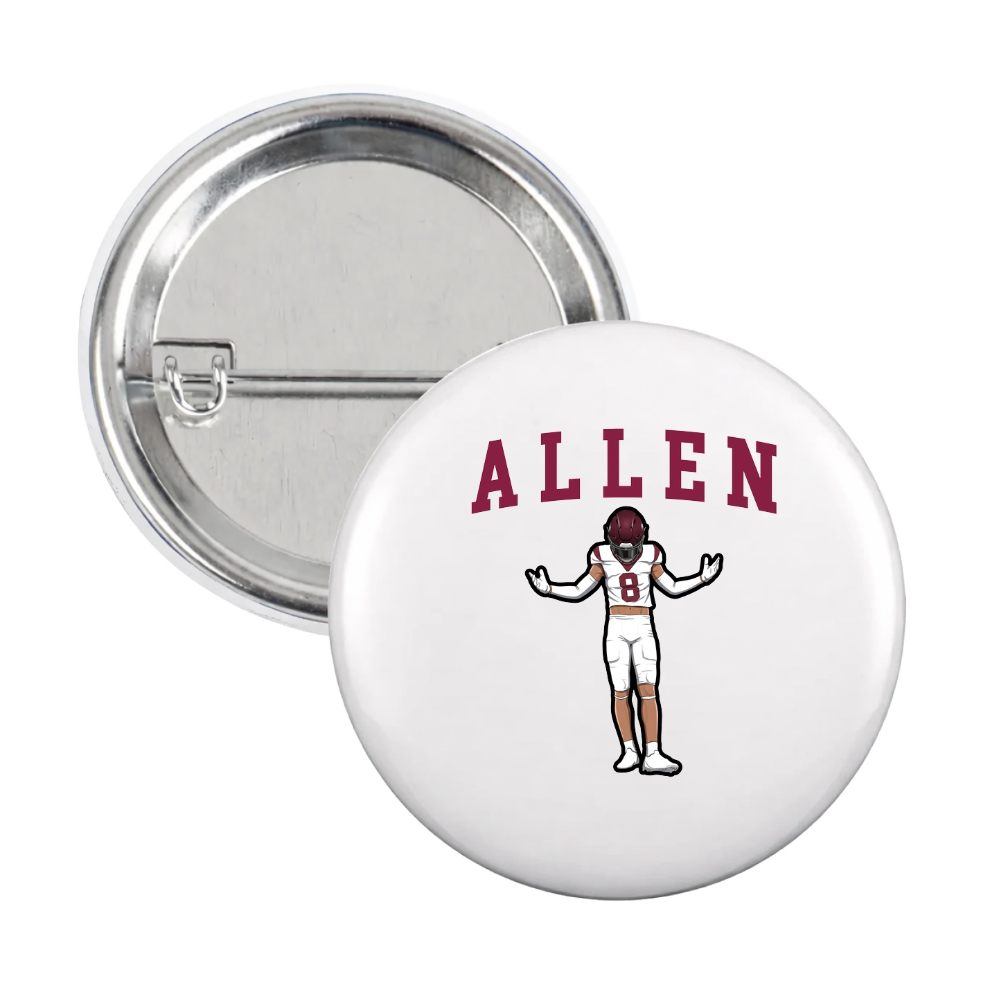 Game Day Button — Shirsey in White