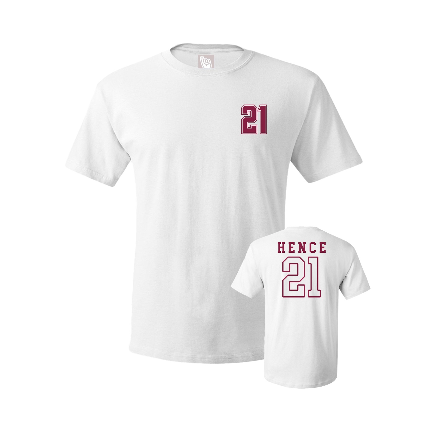Youth Tee — Chest Back in White