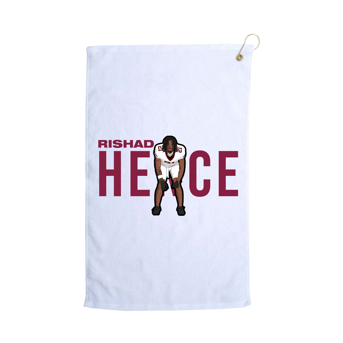 Golf Towel — Player Name in White