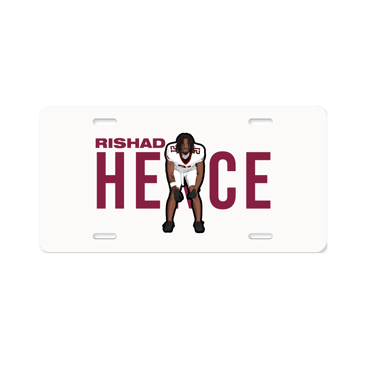 License Plate — Player Name in Classic