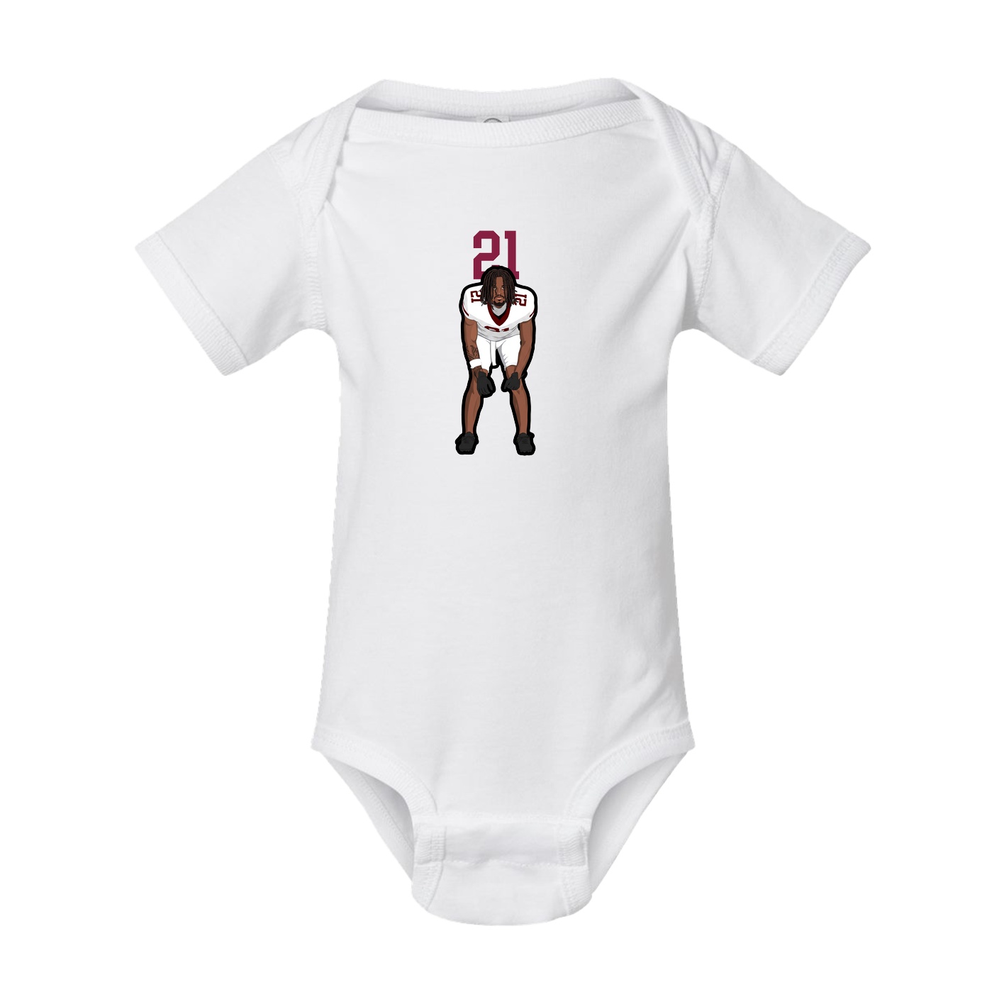 Baby Onesie — Number Top in White