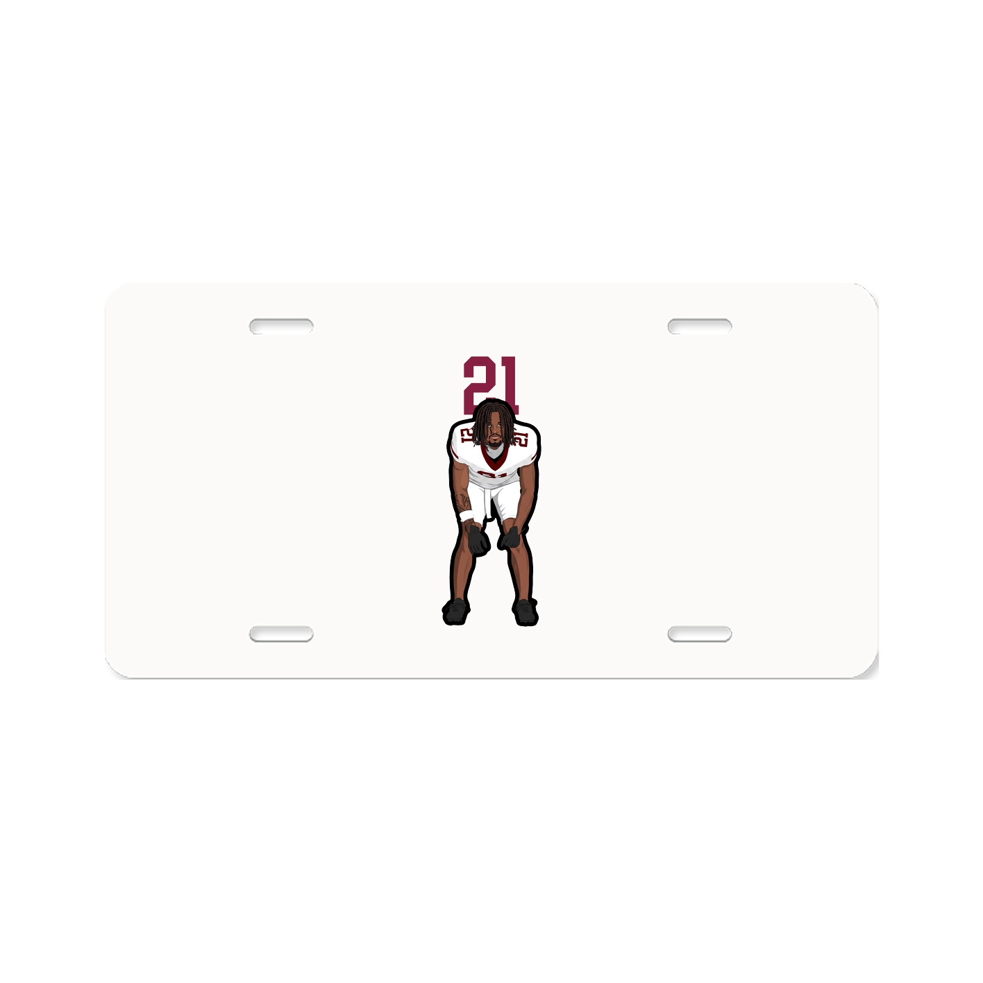 License Plate — Number Top in Classic