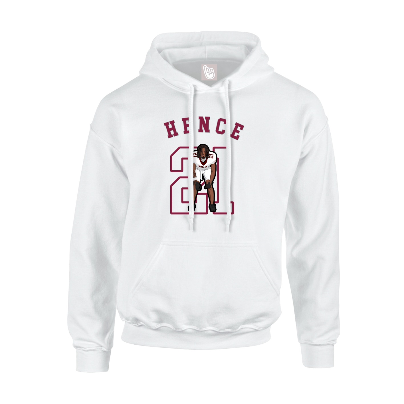 Youth Hoodie — Shirsey Arch in White