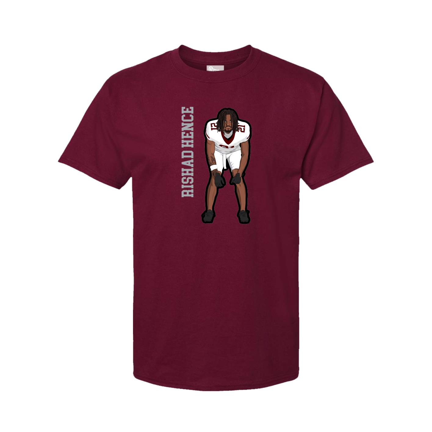 Tee — Name Vertical in Cardinal