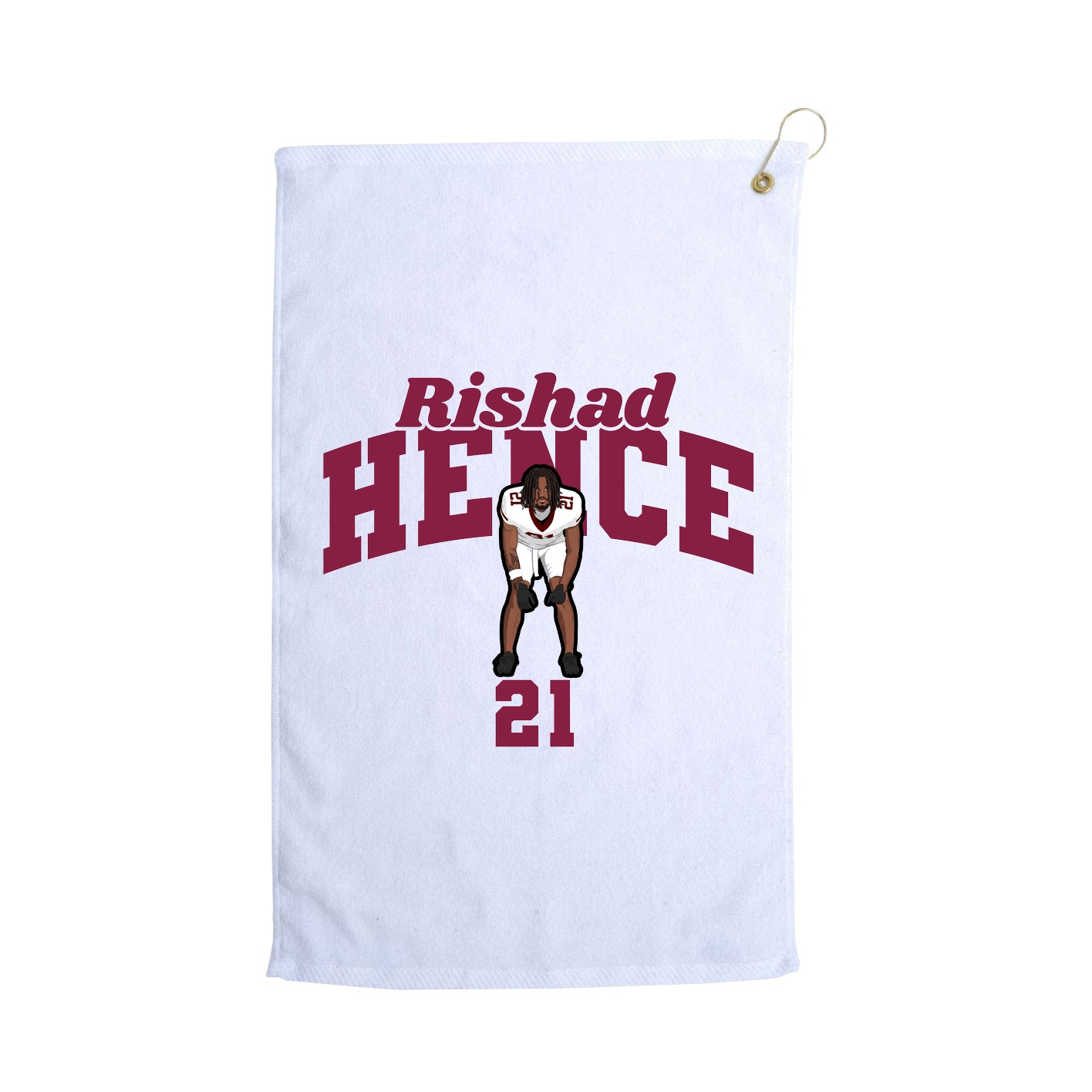 Golf Towel — Signature Arch in White