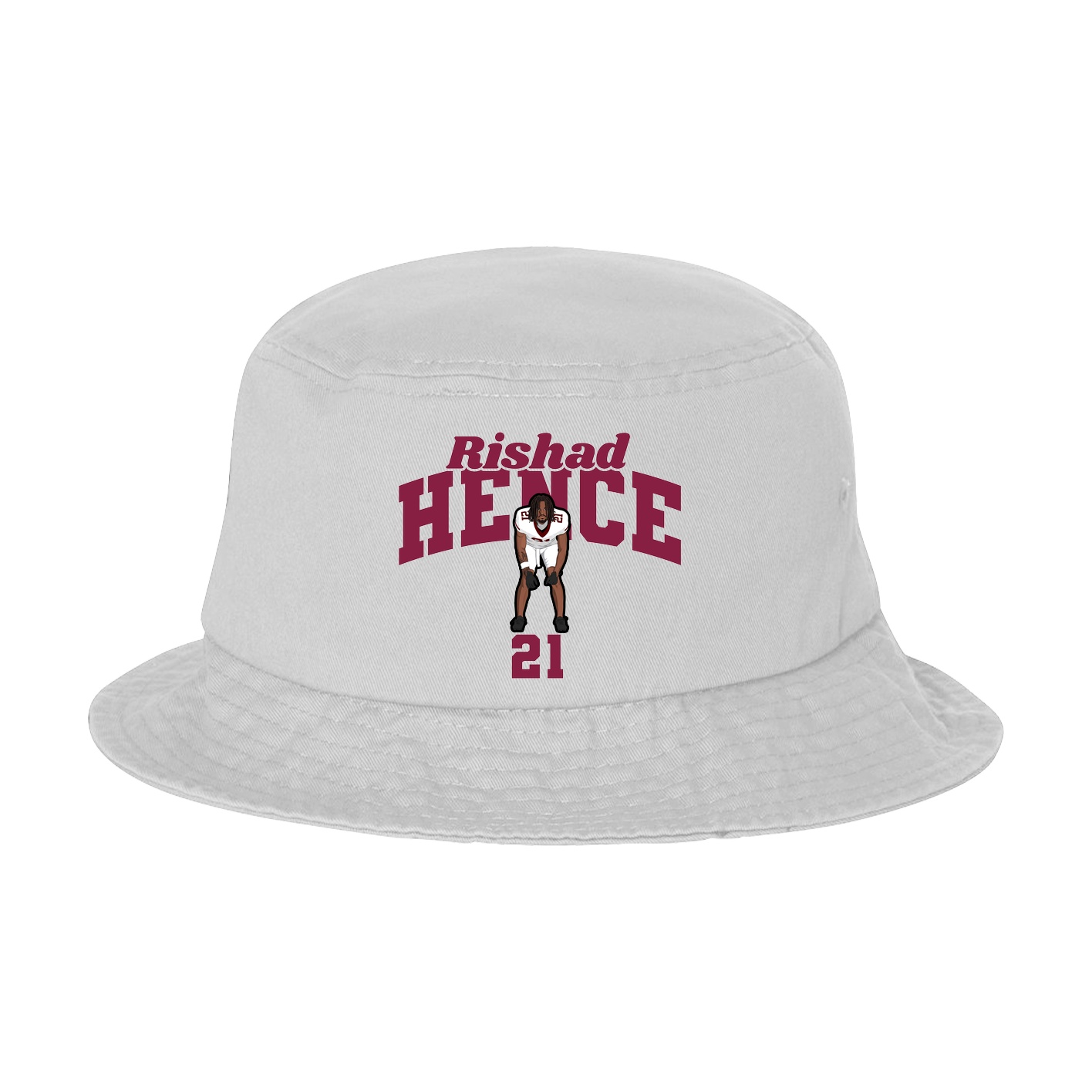 Bucket Cap — Signature Arch in White