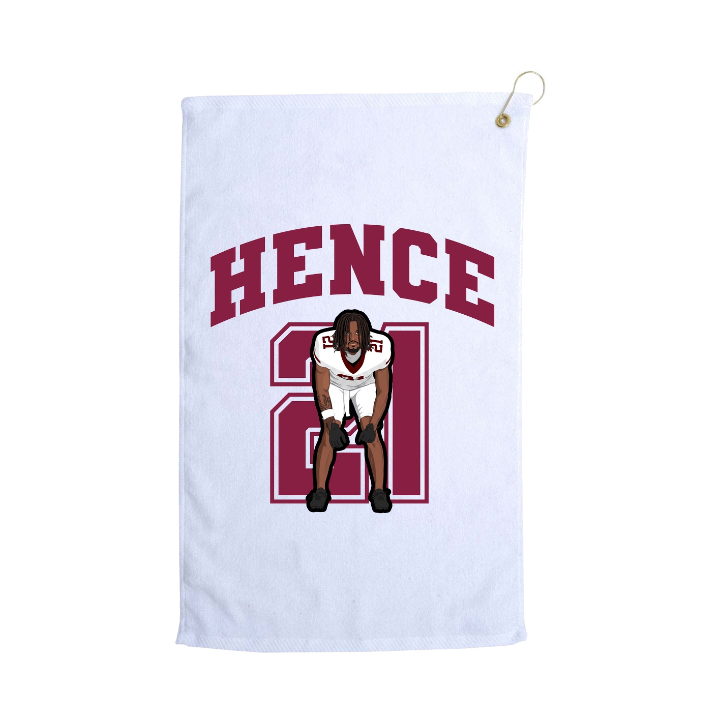 Golf Towel — Number in White