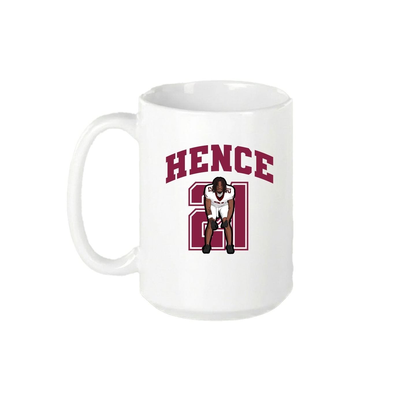 15oz Coffee Mug — Number in White