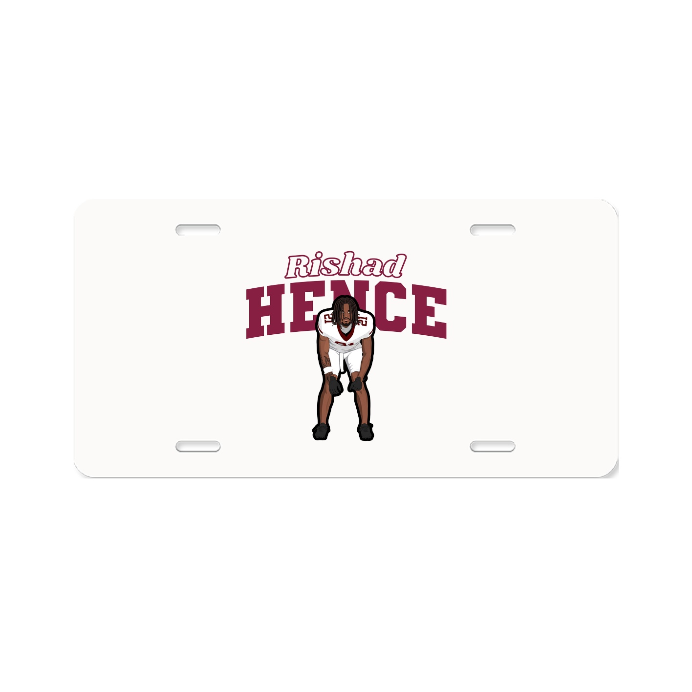 License Plate — Name Arch in Classic
