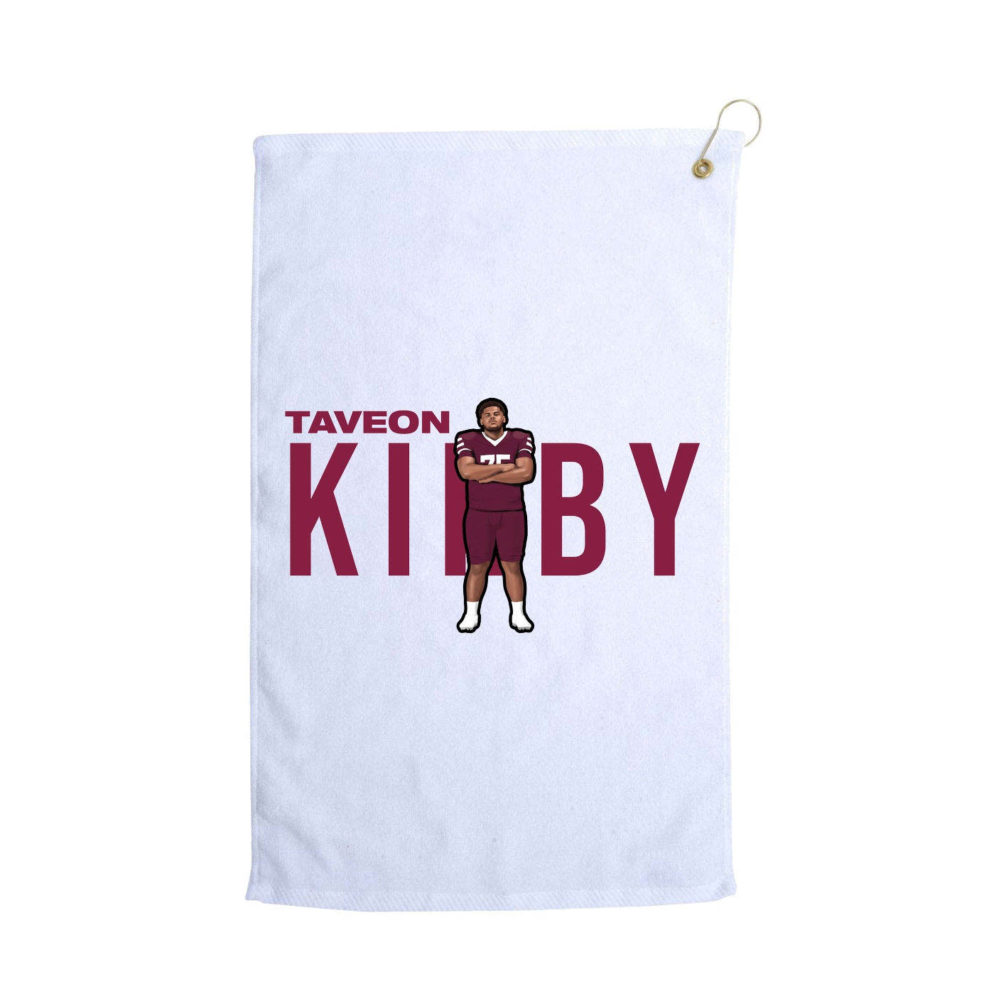 Golf Towel — Player Name in White
