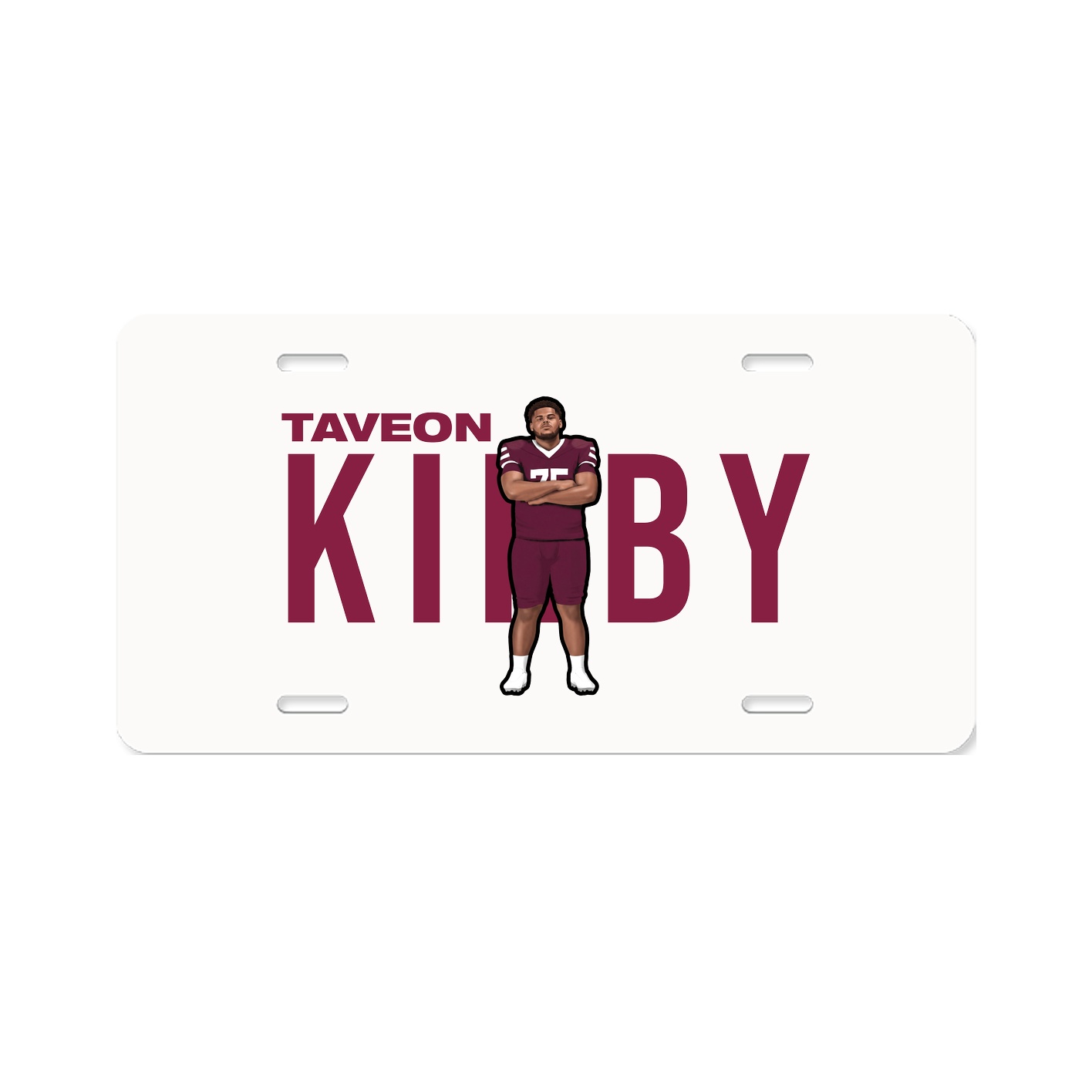 License Plate — Player Name in Classic