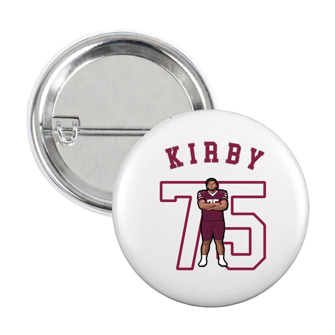 Game Day Button — Shirsey Arch in White