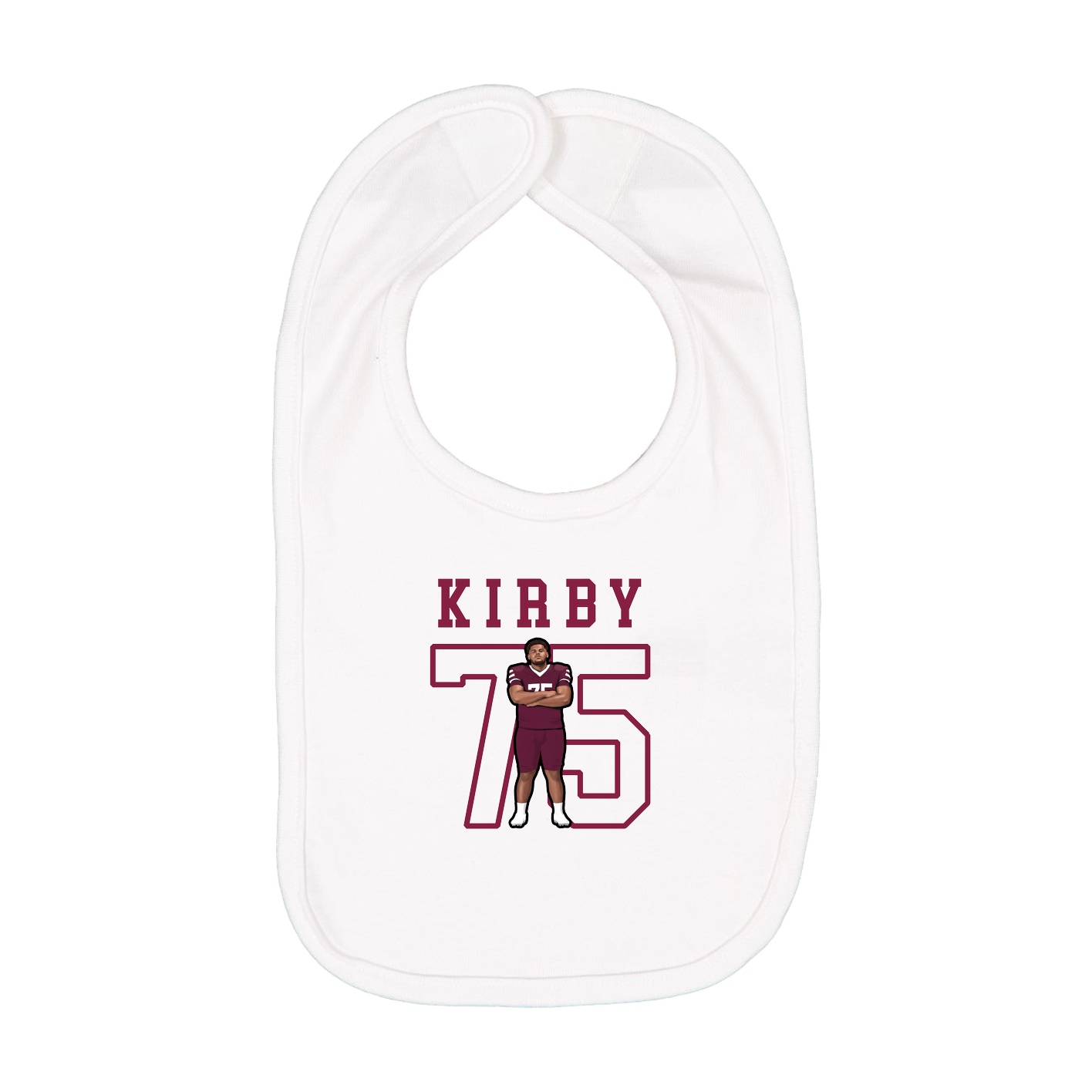 Infant Bib — Shirsey in White