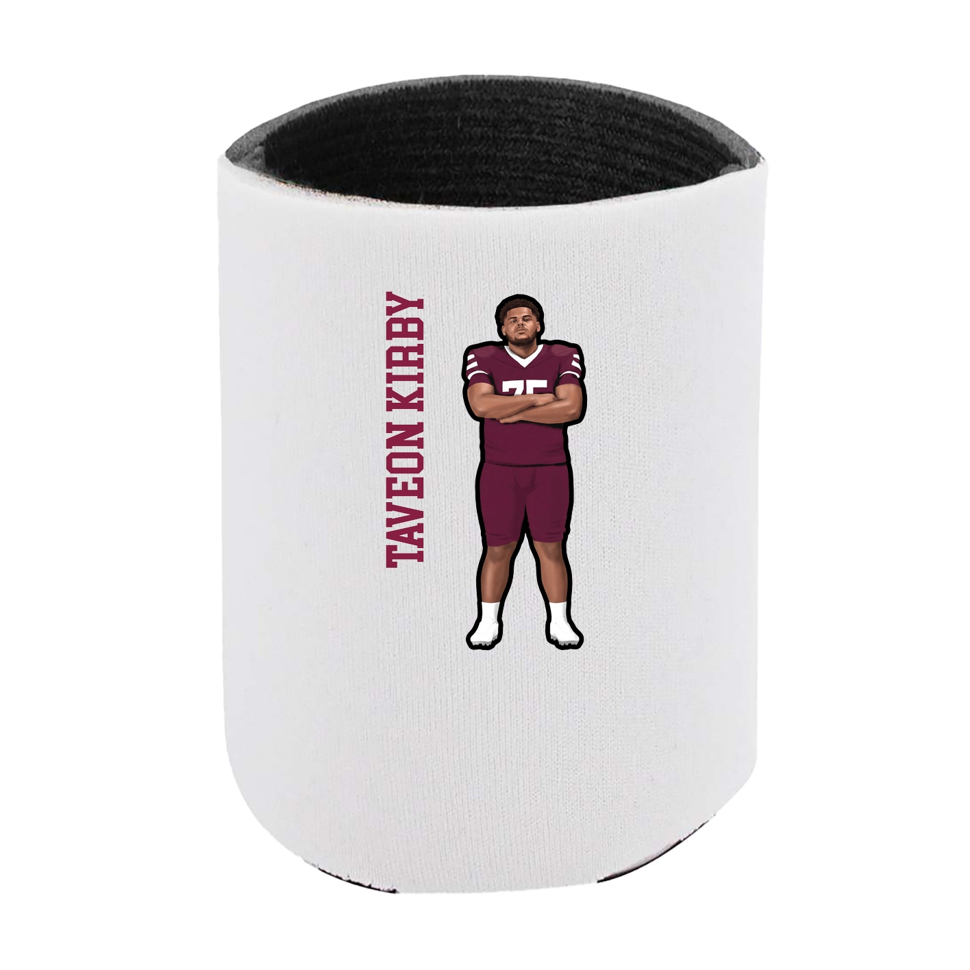 Can Holder — Name Vertical in White