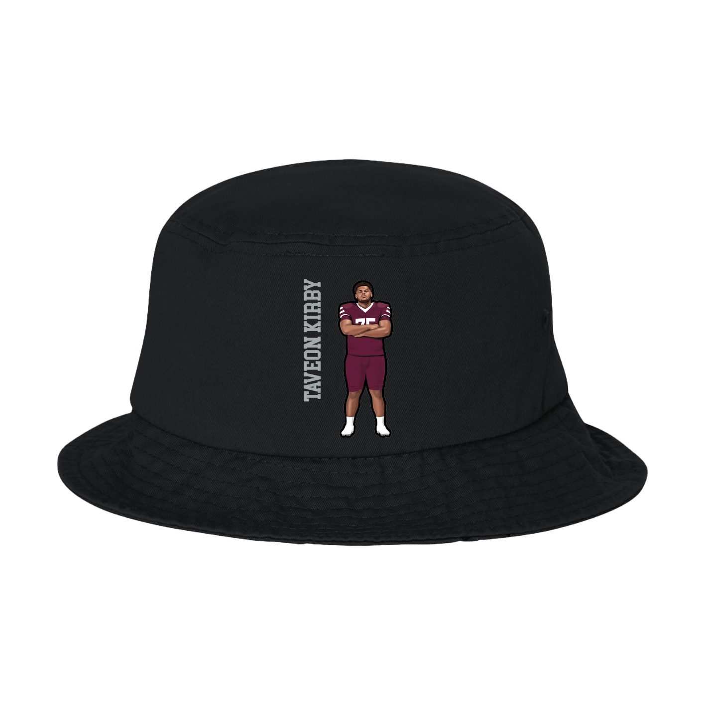 Bucket Cap — Name Vertical in Black