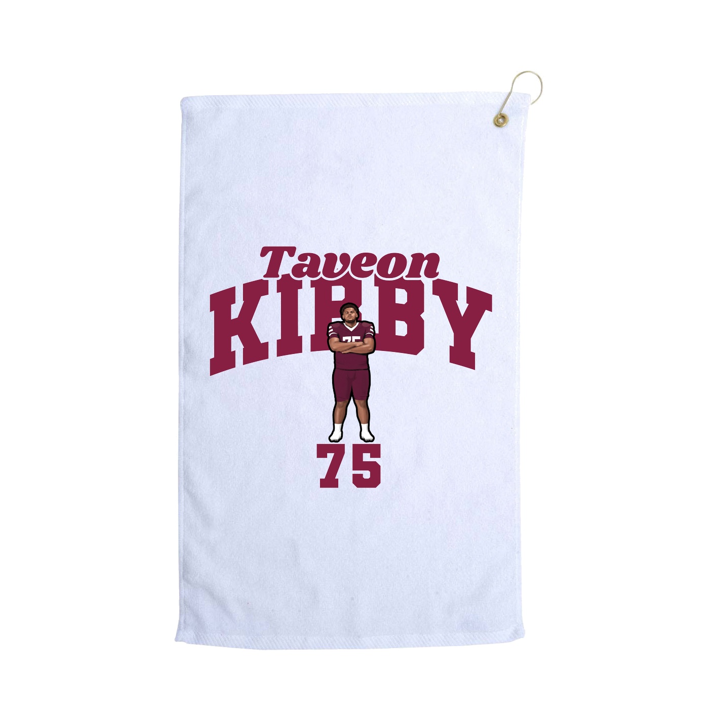 Golf Towel — Signature Arch in White