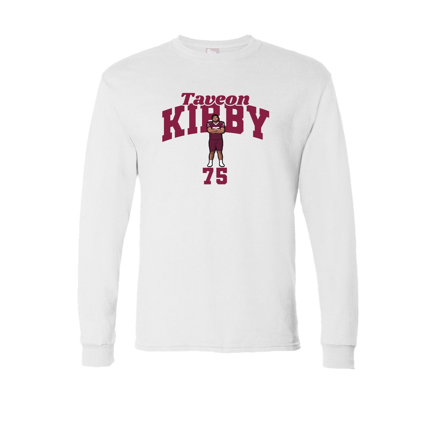 Long Sleeve Tee — Signature Arch in White