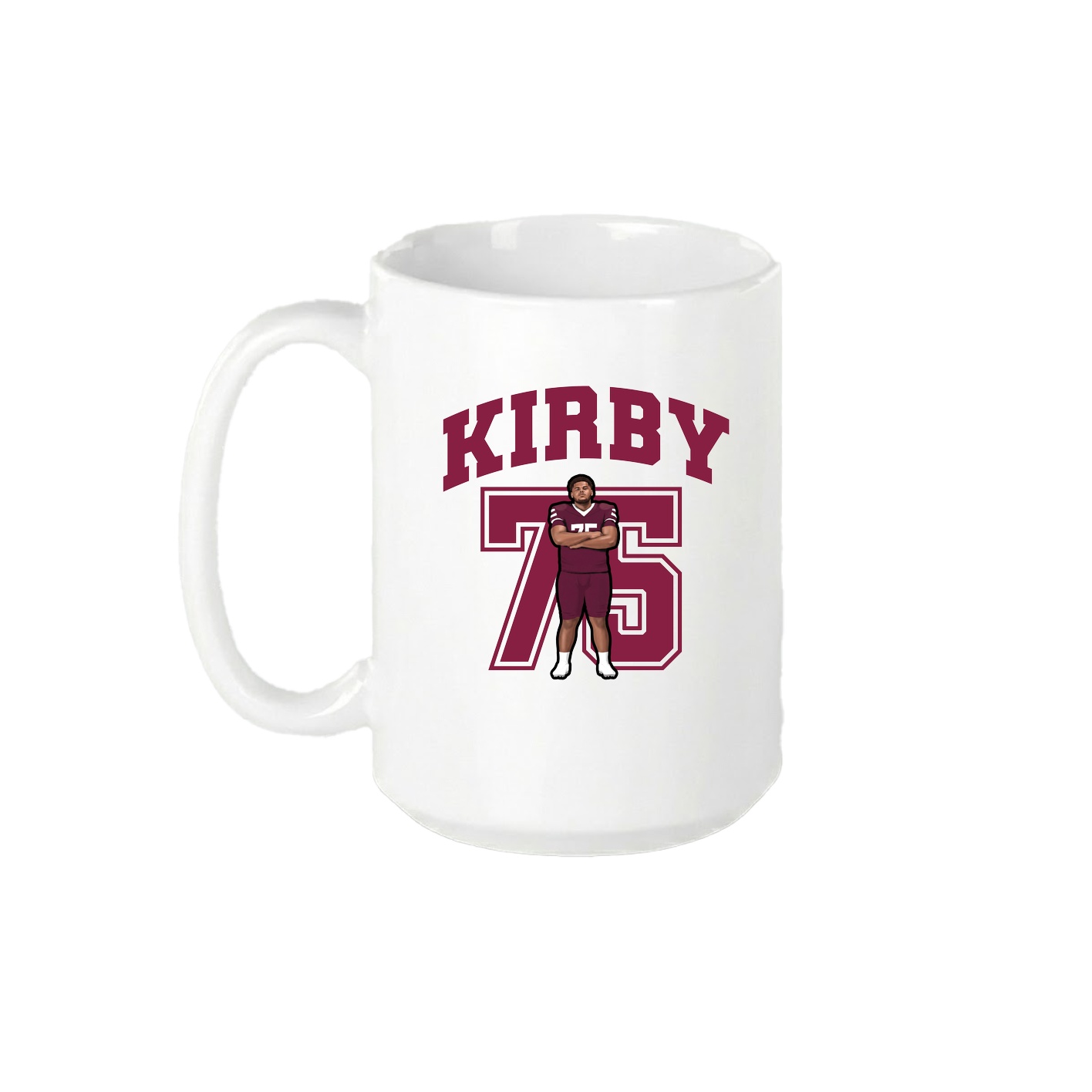 15oz Coffee Mug — Number in White