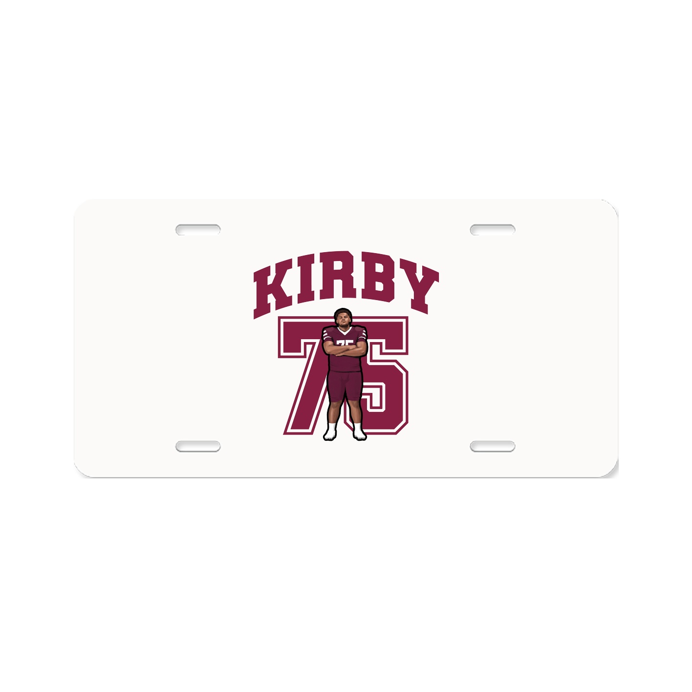 License Plate — Number in Classic